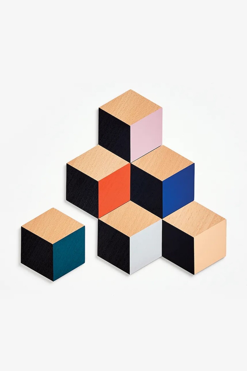 Sada podložiek na stôl Areaware Table Tiles 6-pak viac farieb