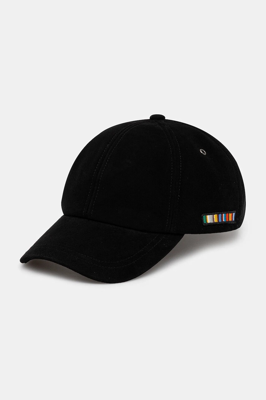 Čiapka so semišovým šiltom Paul Smith čierna farba, M1A-987DT-T660
