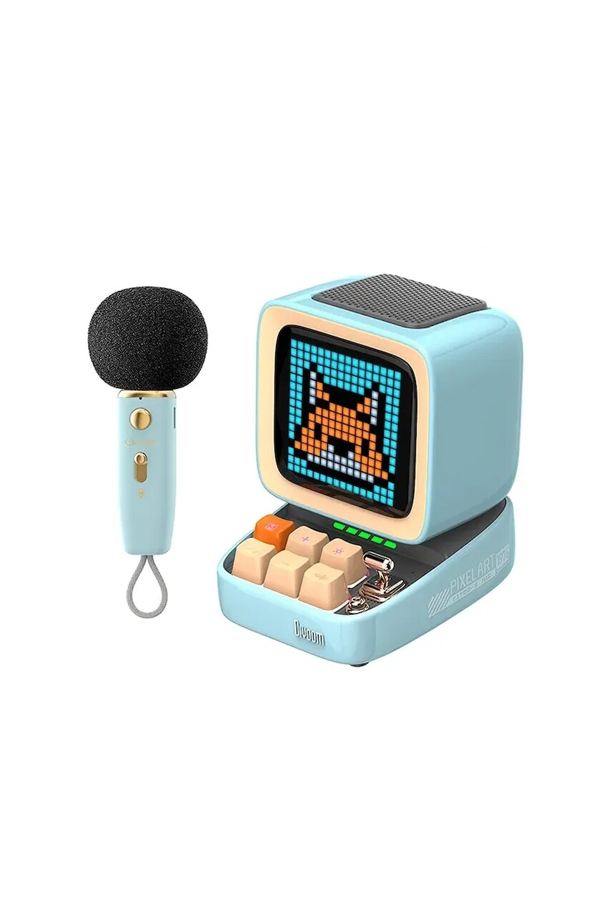 Bezdrôtový reproduktor a mikrofón Divoom Ditoo-5M modrá farba