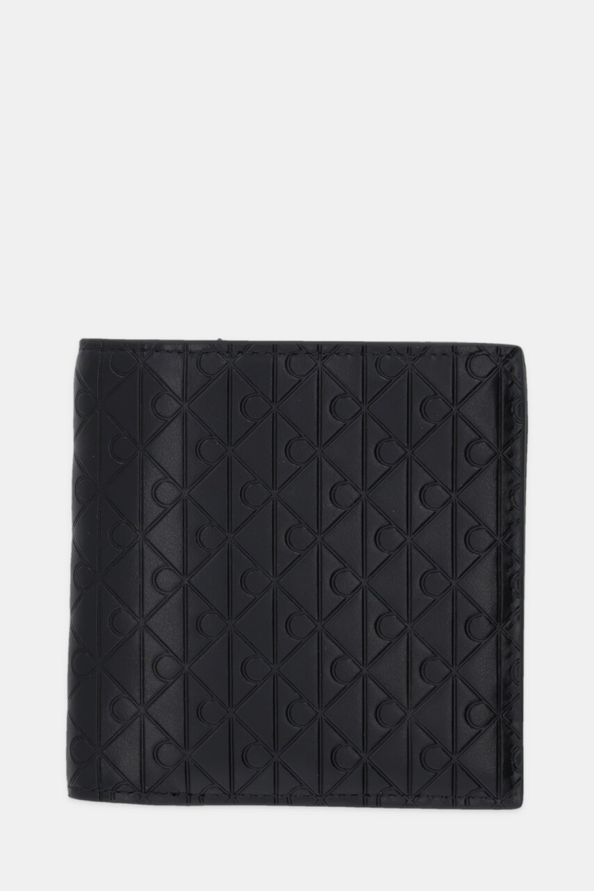 Kožená peňaženka Calvin Klein čierna farba, LV04D1145G