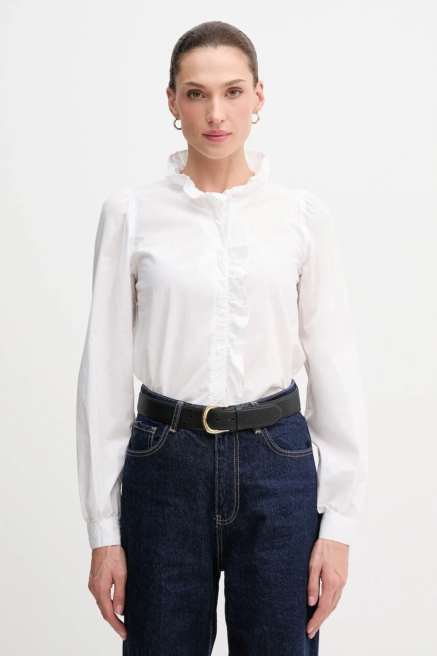 Bavlnená košeľa Pepe Jeans biela farba, regular, PL3051246