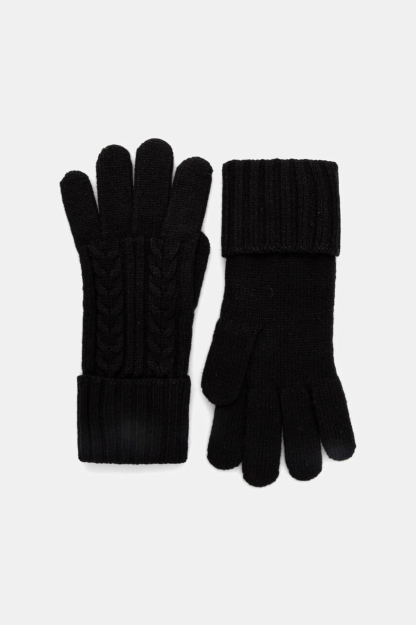 Rukavice Guess čierna farba, AW5382 POL02