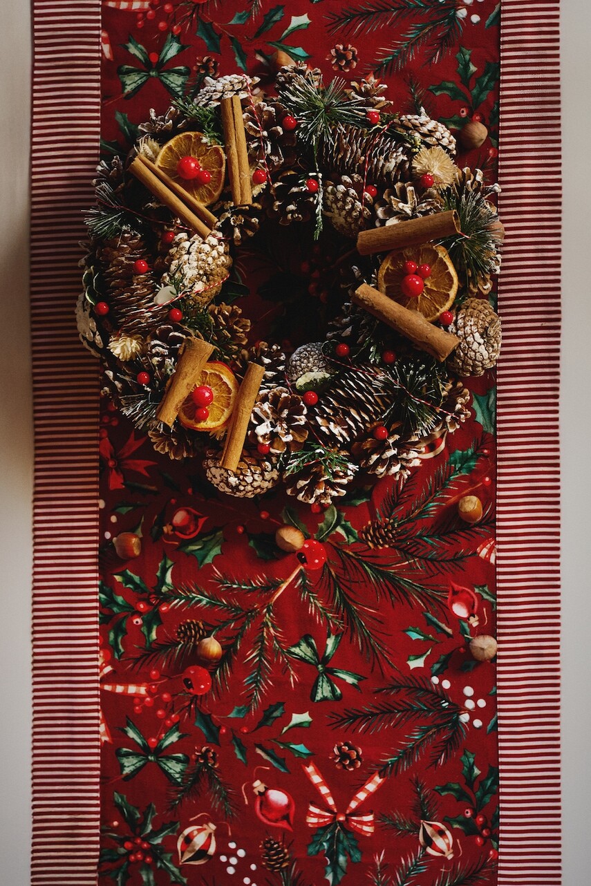 Bavlnený behúň Medicine červená farba