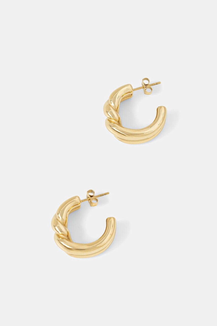 Pozlátené náušnice EDBLAD Twist 127939