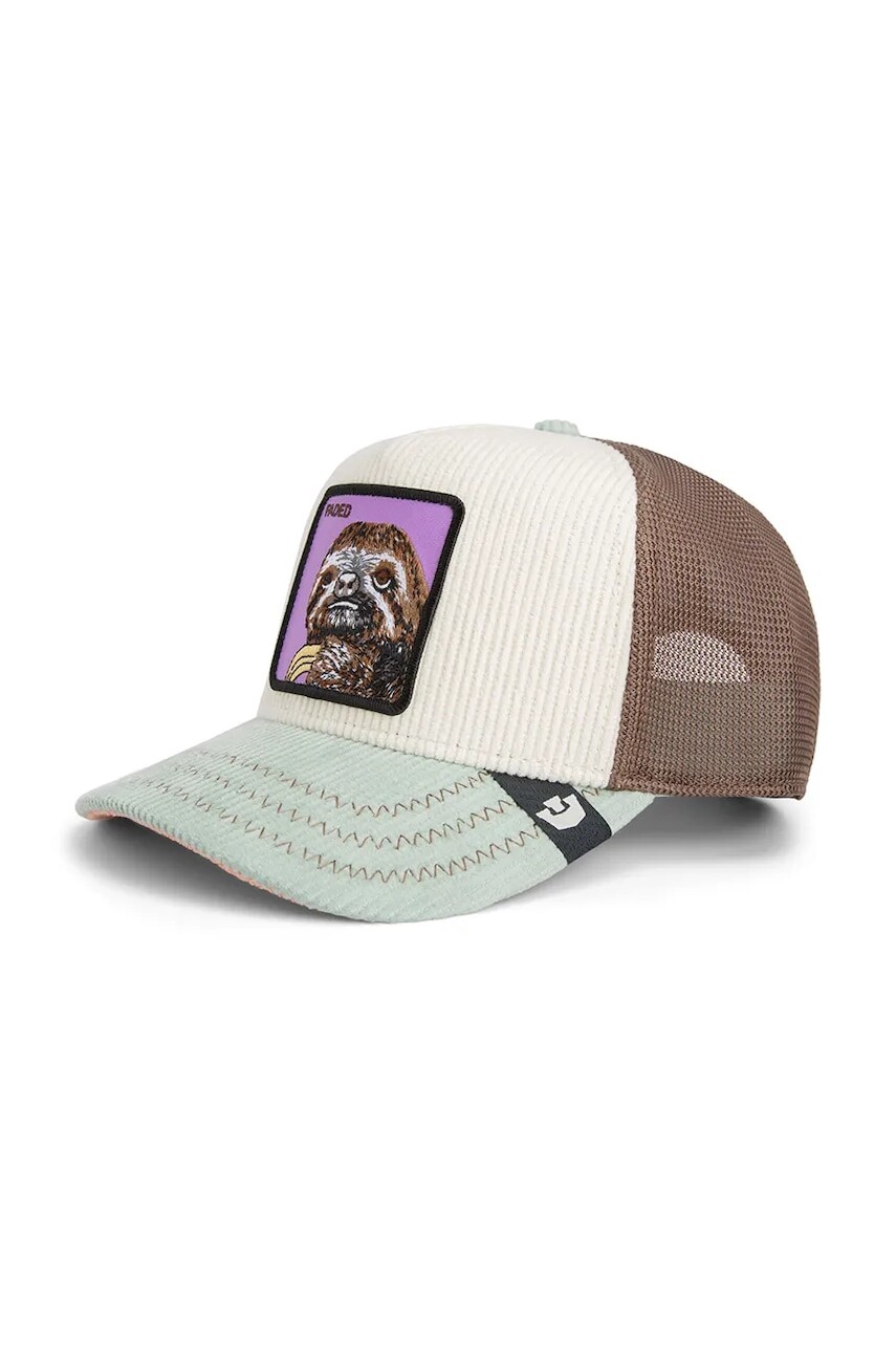 Šiltovka s prímesou bavlny Goorin Bros Faded Remix béžová farba, 101-2603