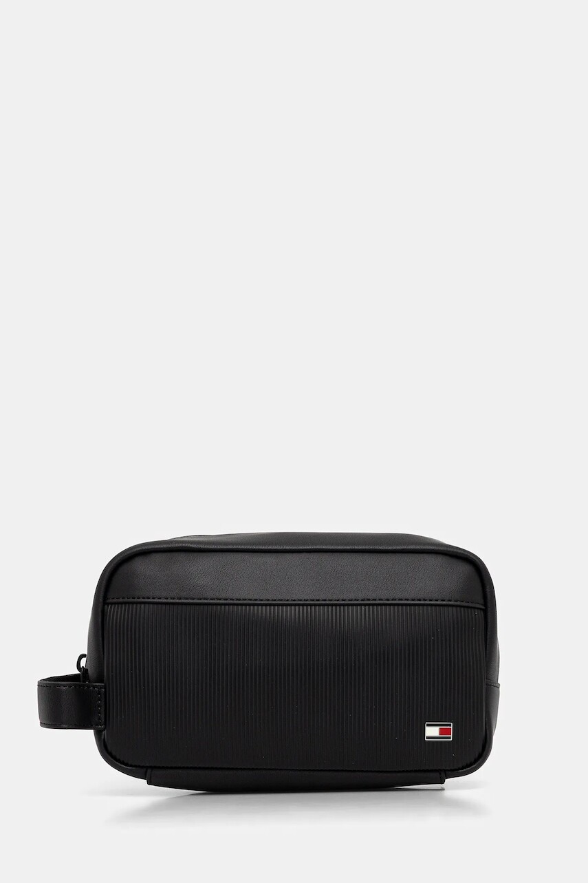 Kozmetická taška Tommy Hilfiger čierna farba, AM0AM13949