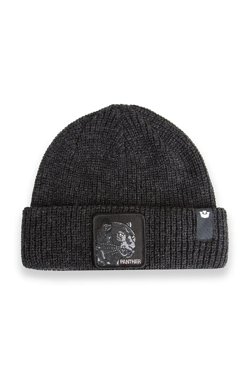 Čiapka Goorin Bros The Panther Beanie čierna farba, 107-2489