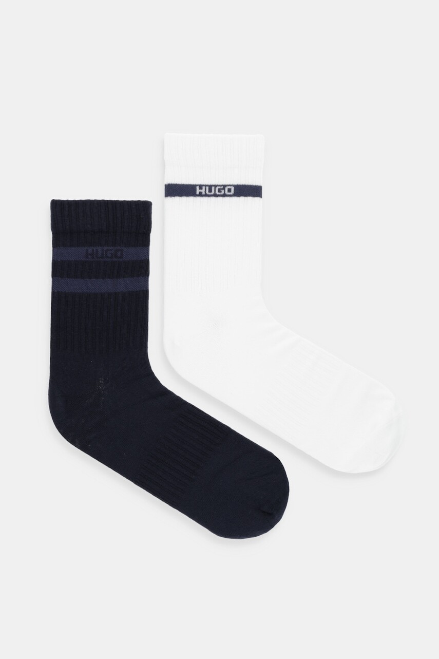 Ponožky HUGO 2-pak biela farba, 50546649