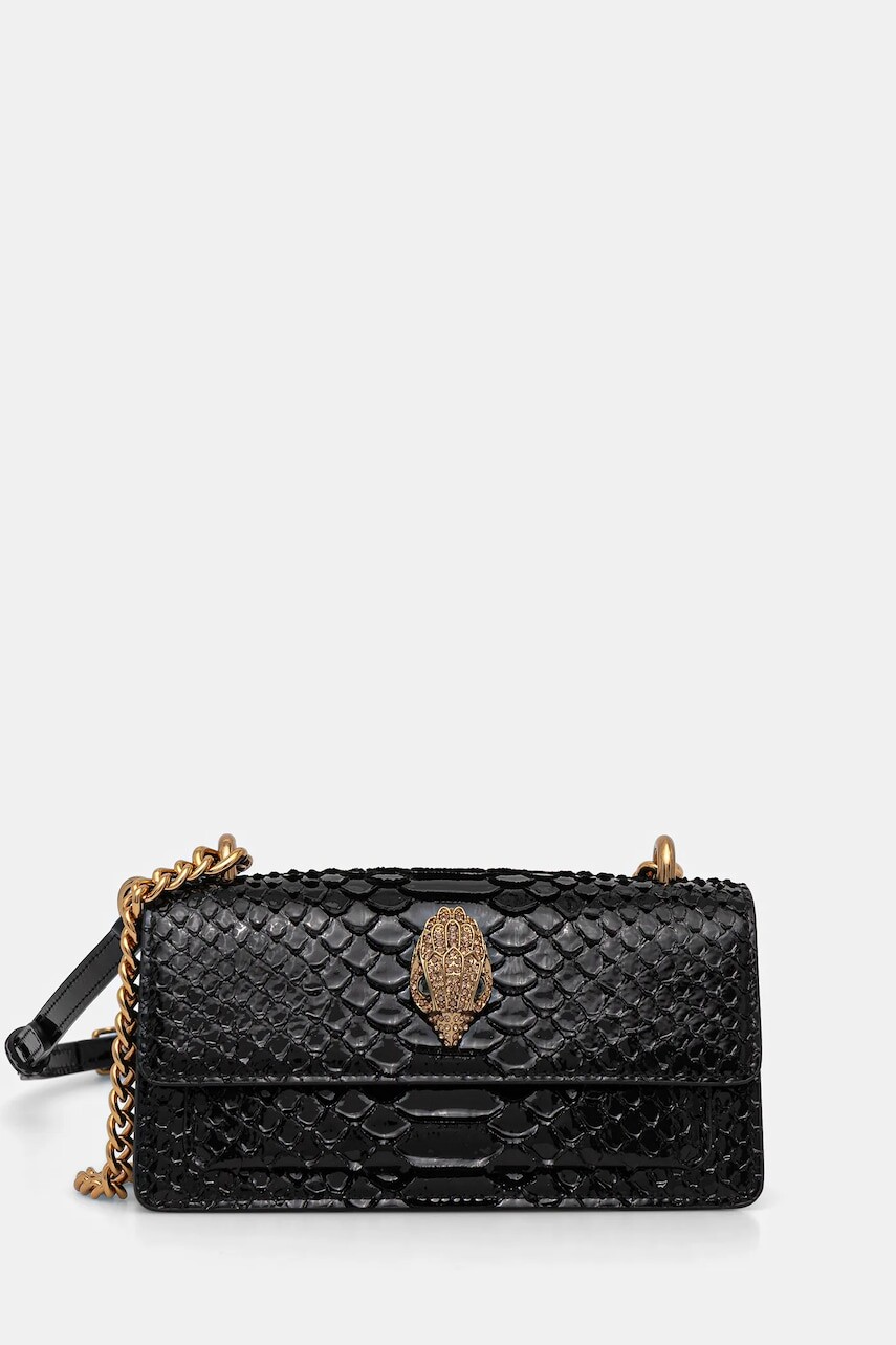 Kožená kabelka Kurt Geiger London SHOREDITCH čierna farba, 4998200719