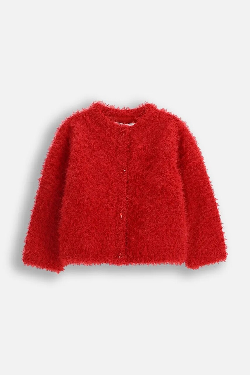 Detský sveter Coccodrillo červená farba, ELEGANT BABY GIRL