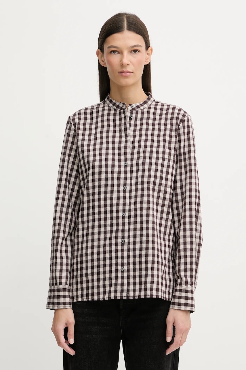 Bavlnená košeľa Marc O'Polo bordová farba, regular, 511111042519