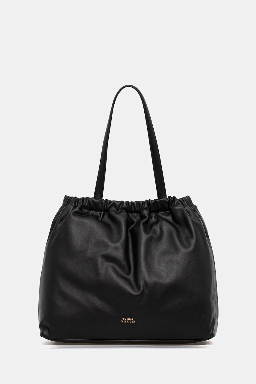 Kabelka Tommy Hilfiger čierna farba, AW0AW18308