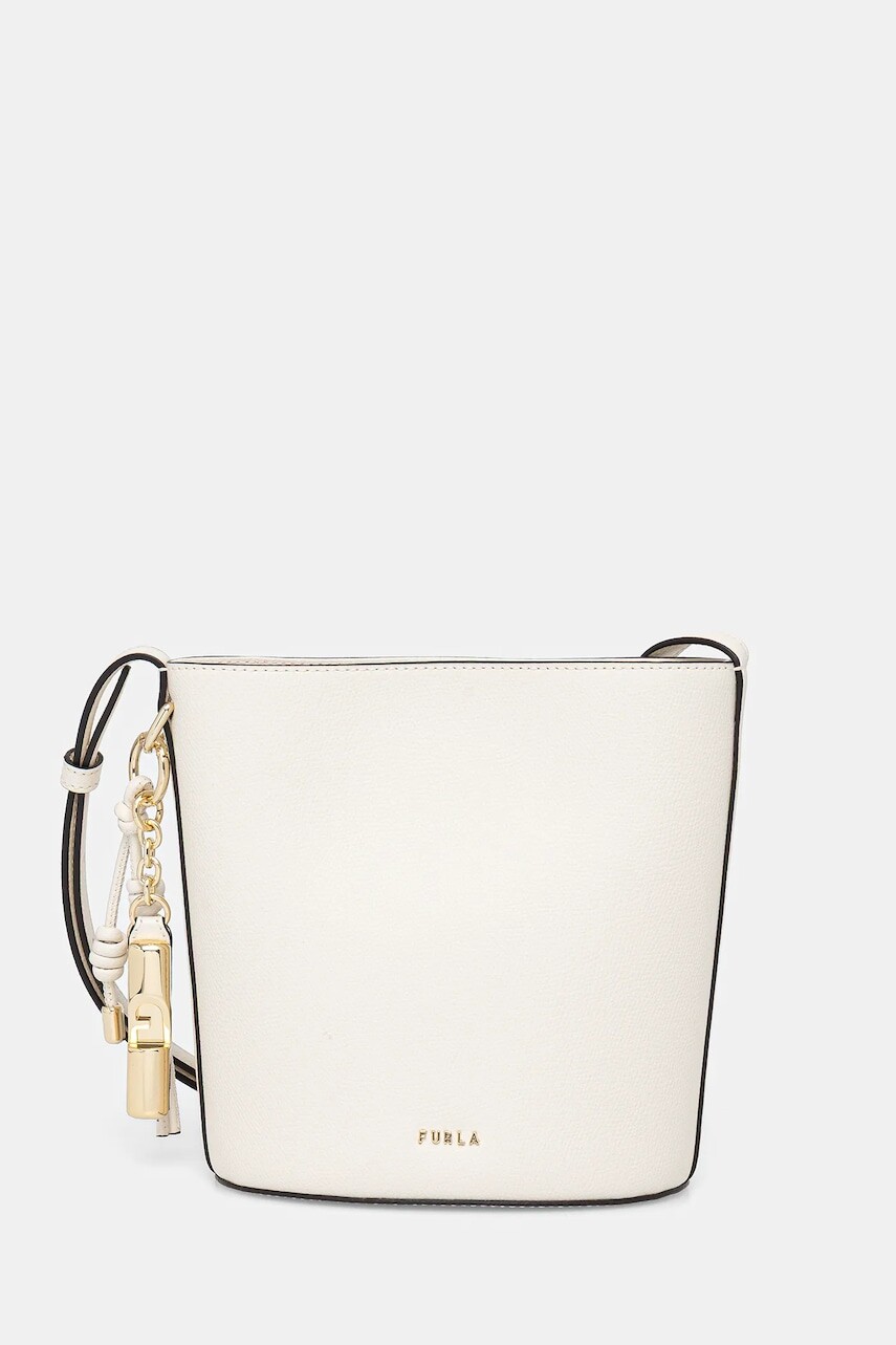 Kožená kabelka Furla béžová farba, WE00859 ARE000 PNN00