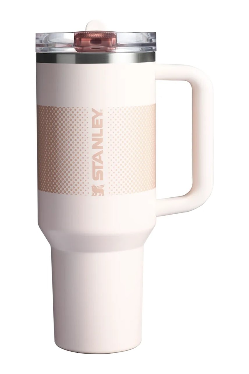 Termo hrnček Stanley The Quencher ProTour Flip Straw Tumbler 1,18 L ružová farba
