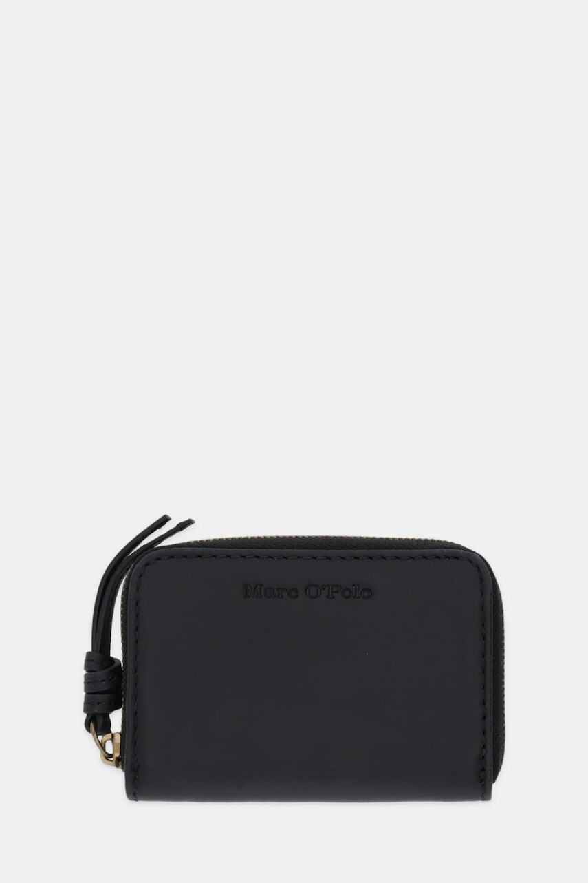 Kožená peňaženka Marc O'Polo čierna farba, 5000007857