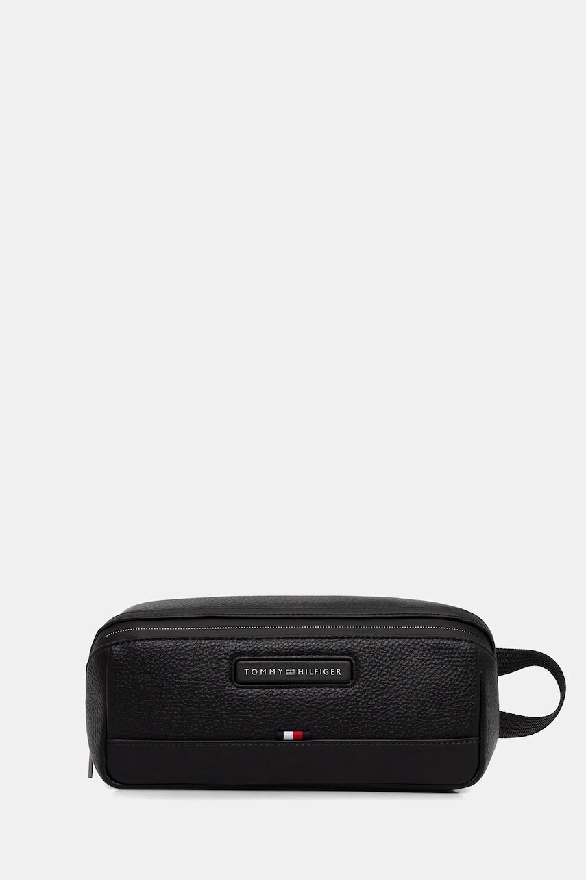 Kozmetická taška Tommy Hilfiger čierna farba, AM0AM13948