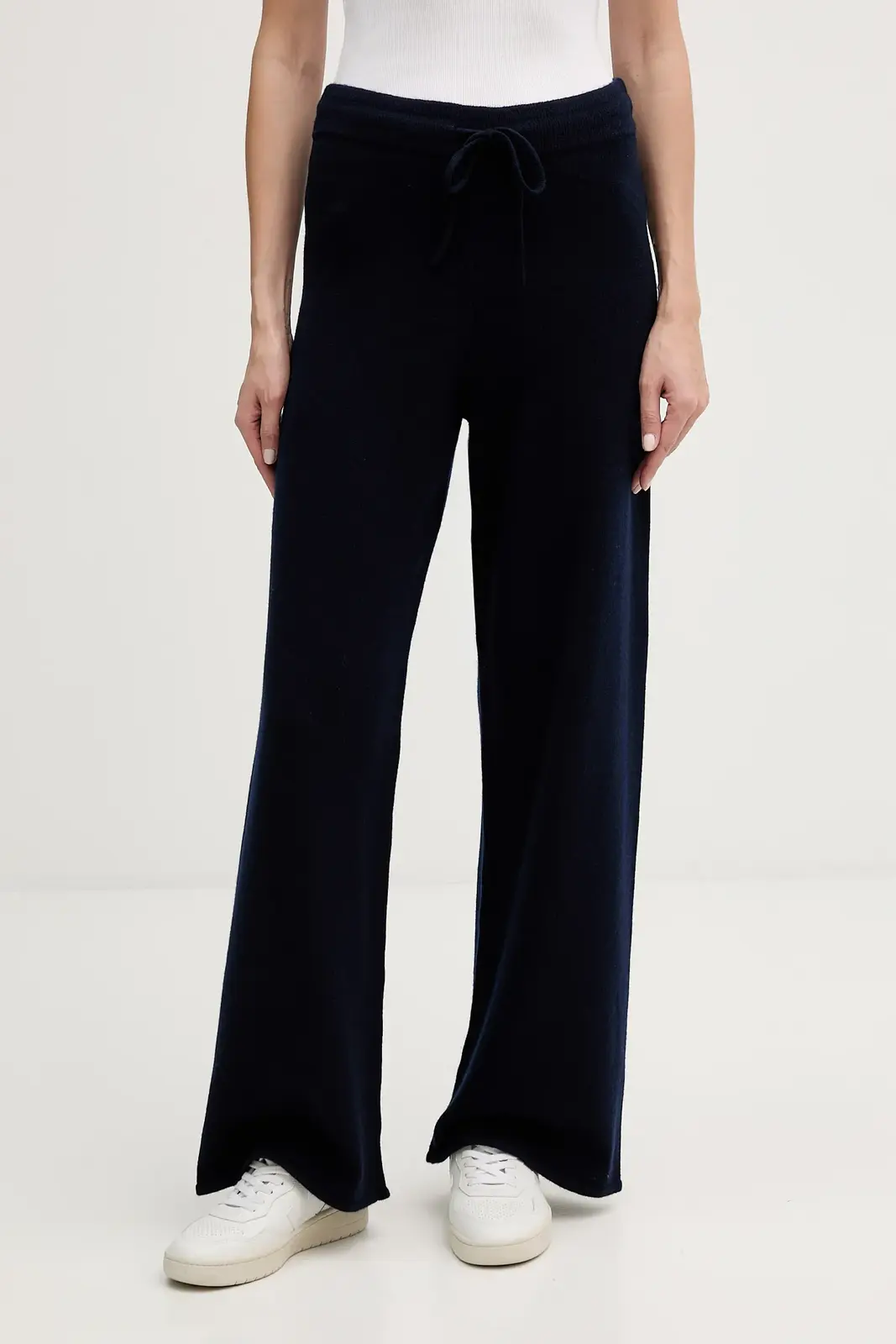 Vlnené tepláky MC2 Saint Barth tmavomodrá farba, jednofarebné, CBN0002