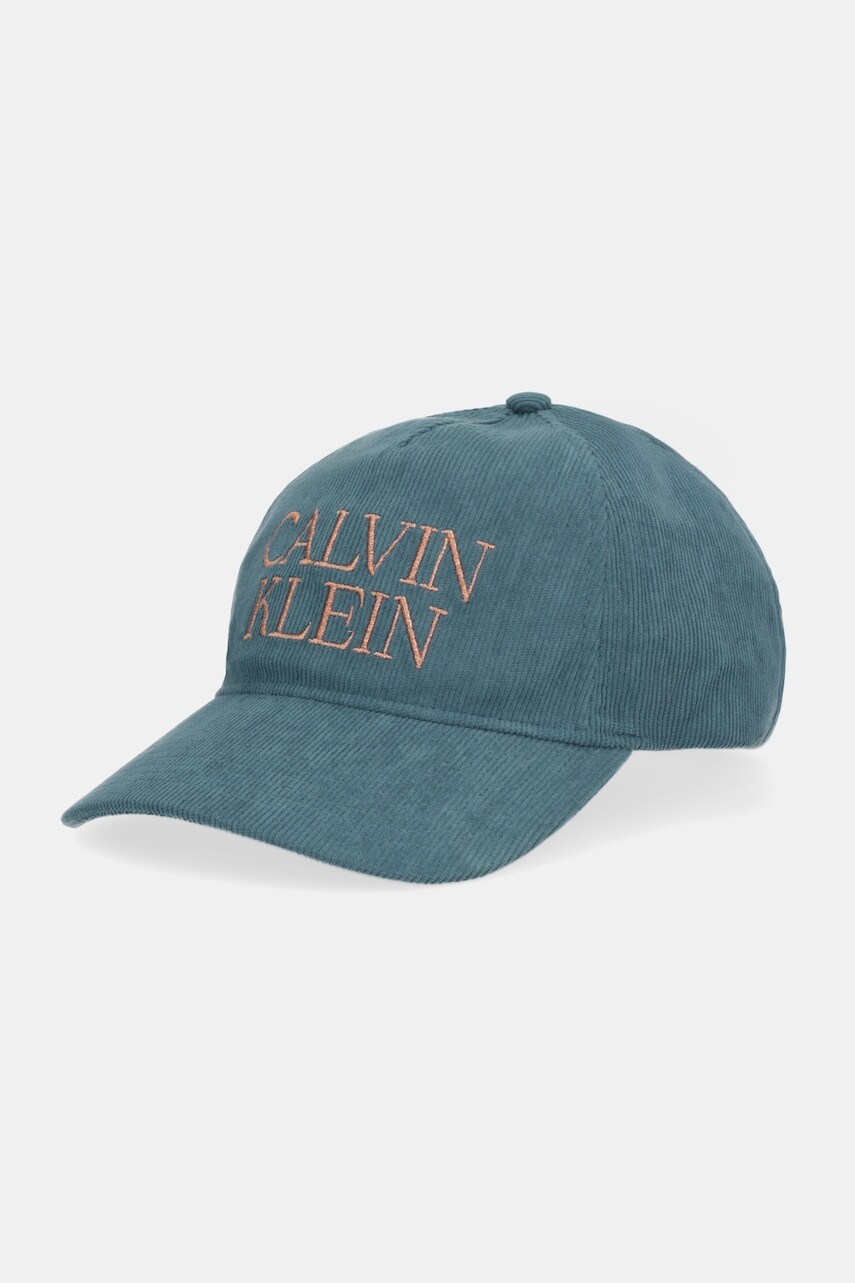 Šiltovka Calvin Klein zelená farba, LV04D5064G