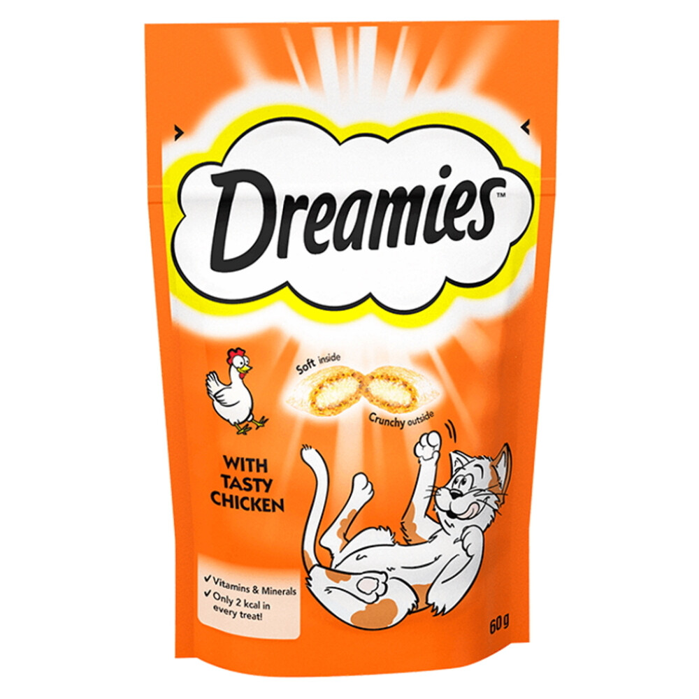 DREAMIES pochúťka pre mačky s kuracím 60 g