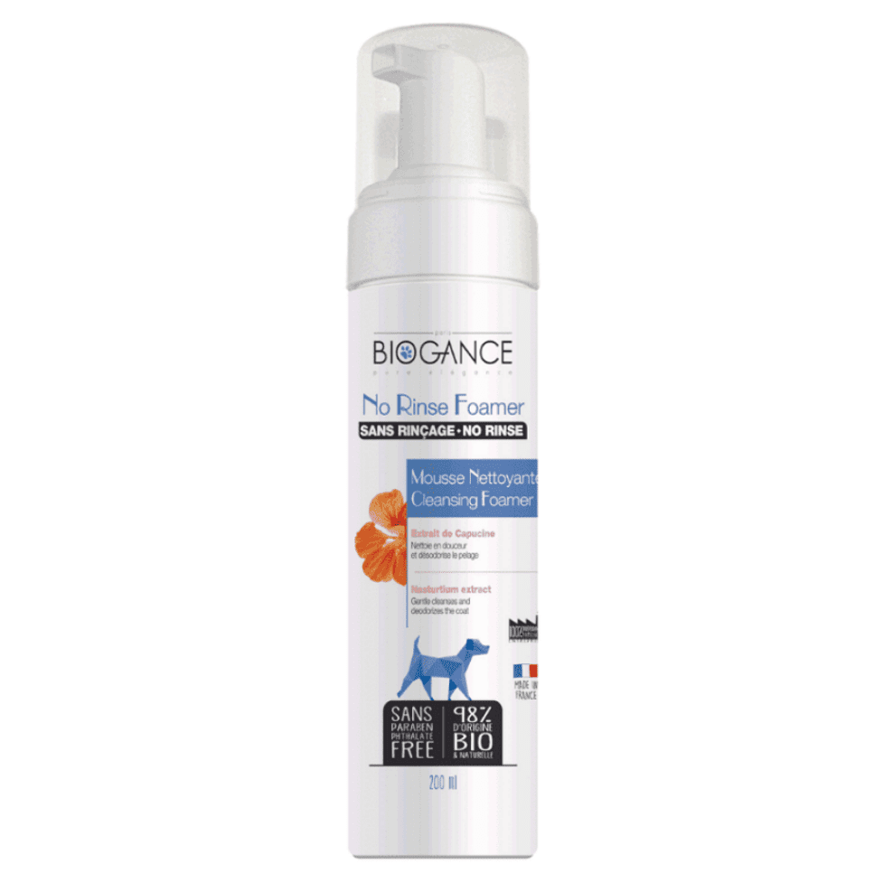 BIOGANCE No rinse foamer dog penový šampón pre psov 200 ml