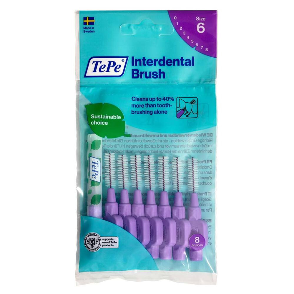 TEPE Medzizubné kefky fialové 1,1 mm 8 ks