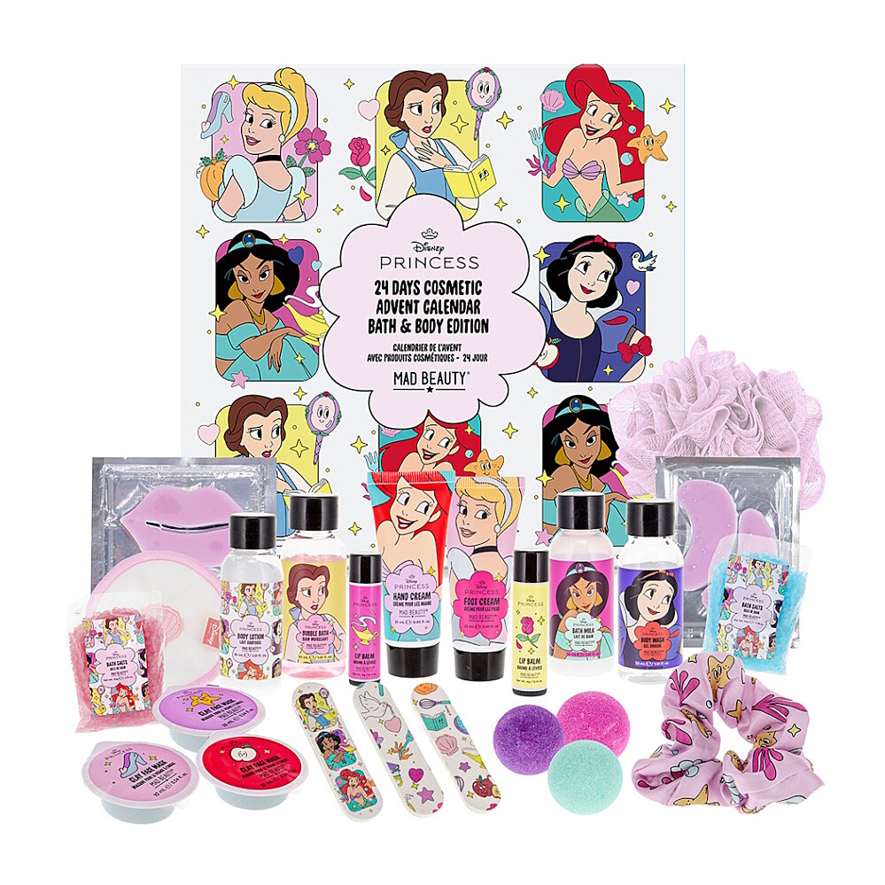 MAD BEAUTY Disney princess adventný kalendár v skladacej krabičke