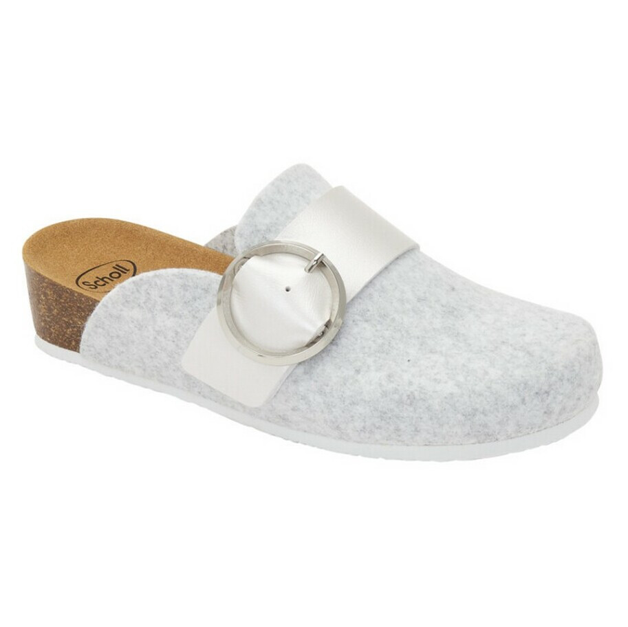 SCHOLL Amalfi clog dámska domáca obuv svetlo šedá, Veľkosť obuvi: 36