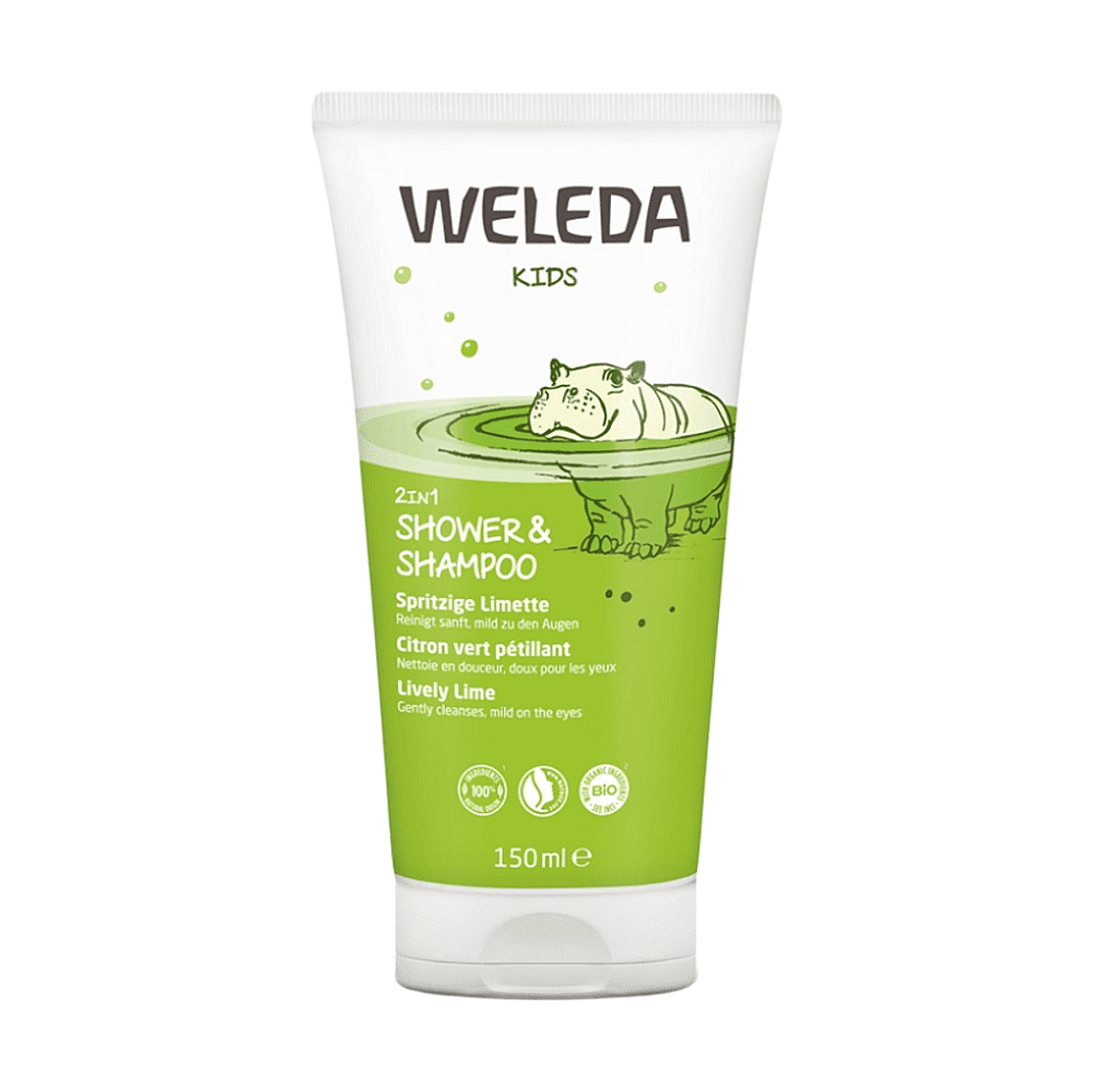 WELEDA Sprchový krém a šampón veselá limetka 150 ml