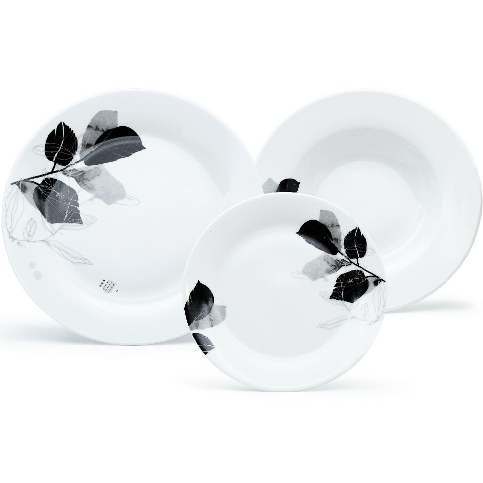 Arôme Home 18-dielna jedálenská súprava Lipa, extra biela