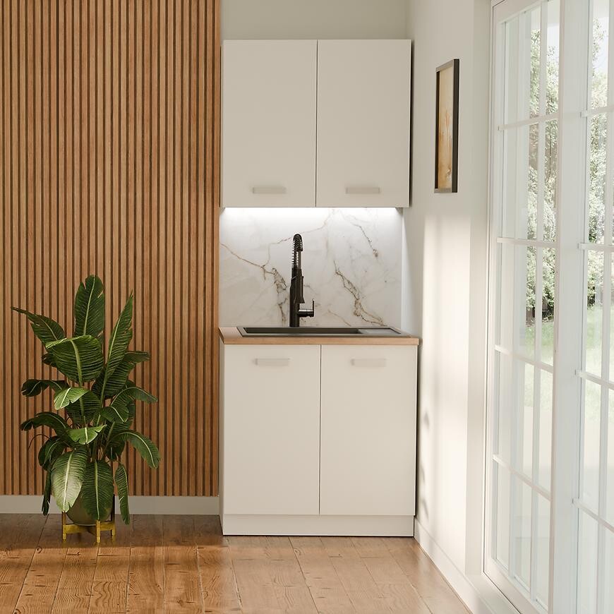 Kuchynská linka Eko White 80 cm bez pracovnej dosky