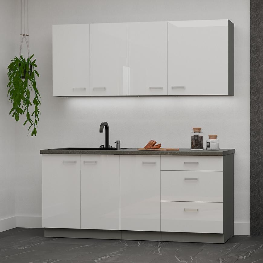 Kuchynská Linka Bianka 180 cm bez pracovnej dosky