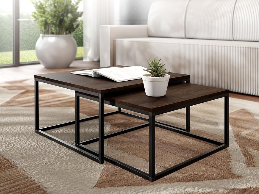 Konferenčný stolík Loftiko tmavý jaseň