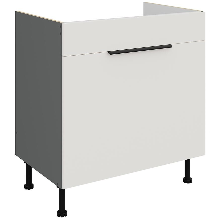 Kuchynská skrinka Aria-Wh/Ant Anti Fingerprint 80zl 1s Bb