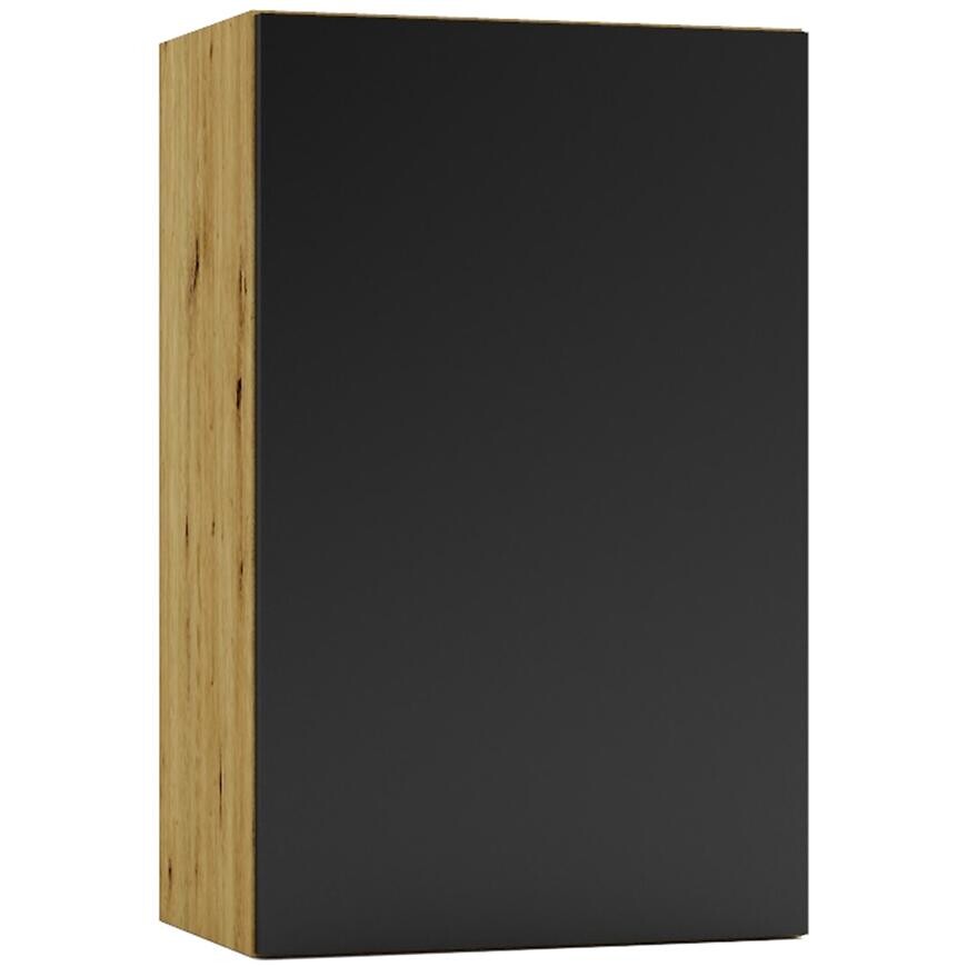 Kuchynská skrinka Cosmo Isabel W45 P/L Čierny hrášok/Dub  Artisan