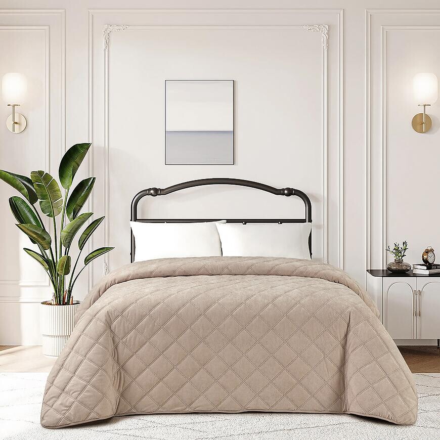 Prikrývka na posteľ Ela RQ-110 170x220 cm hnedá