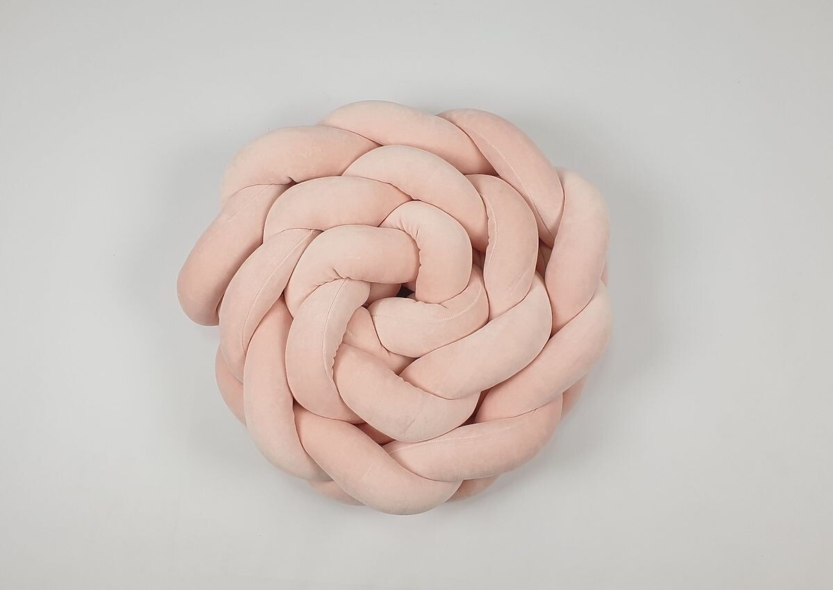 Vrkôčikový mantinel 240 cm - staroružový