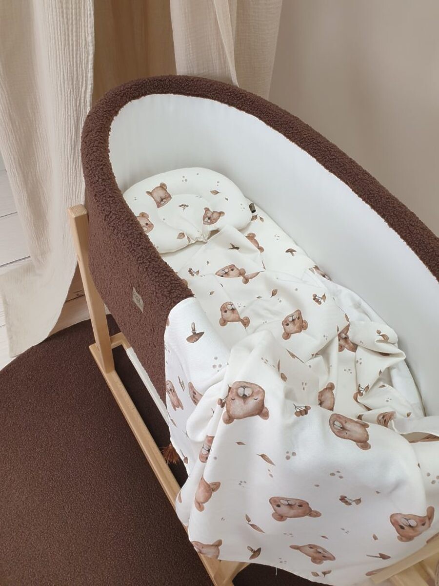 Bambusová sada s ľahkou dekou - medvedík