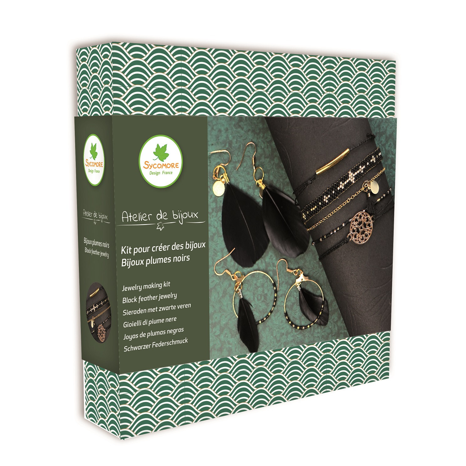 Výroba šperkov – bižutéria s čiernymi pierkami