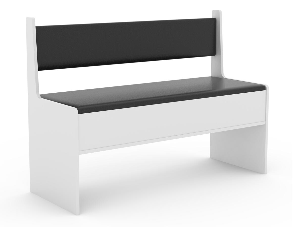 Rohová lavica Esal 110, biela