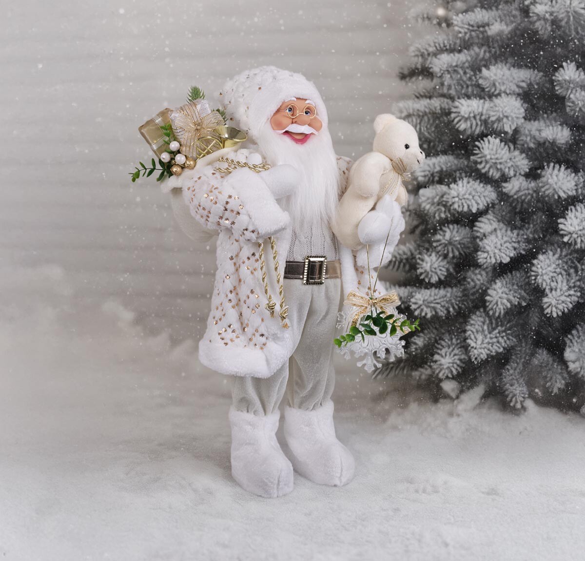 Zimný muž v bielom, 60 cm