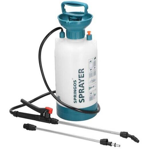 Záhradný tlakový postrekovač na rastliny - ručný - 8L