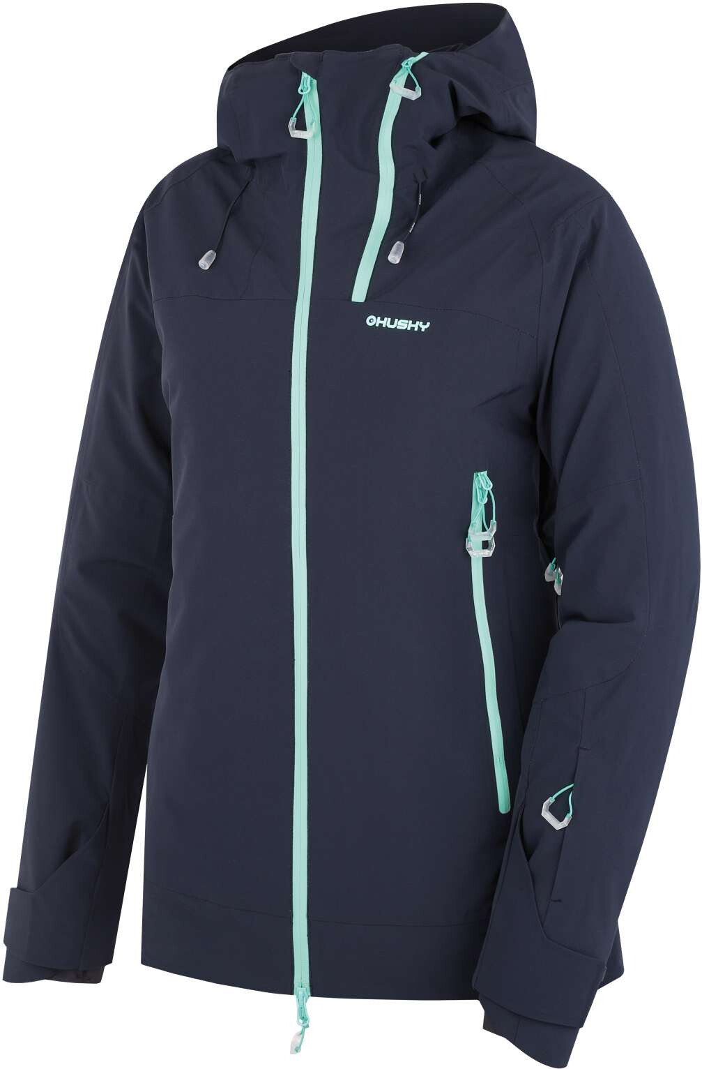 Husky Dámska lyžiarska plnená bunda Gambola L black blue Veľkosť: M