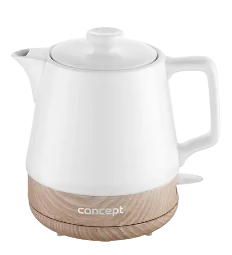 CONCEPT RK0060 Rýchlovarná kanvica keramická 1,0 l, biela