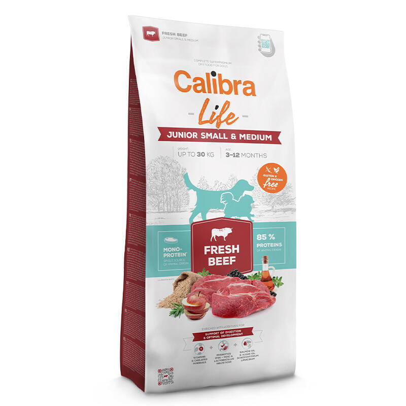 Calibra Dog Life Junior Small&Medium Fresh Beef