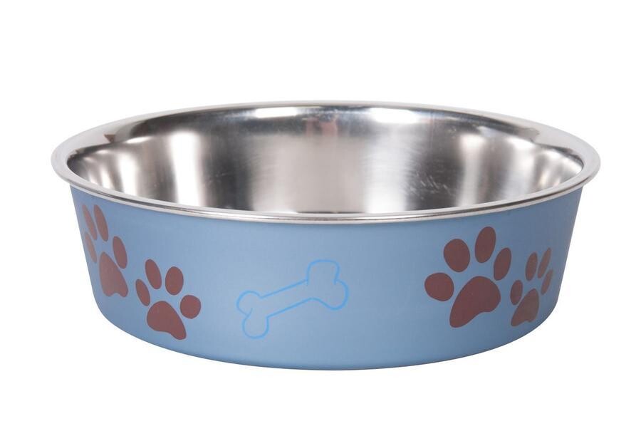 Miska nerezová s plastovým opláštěním metalická modrá 21,5cm 1,5l