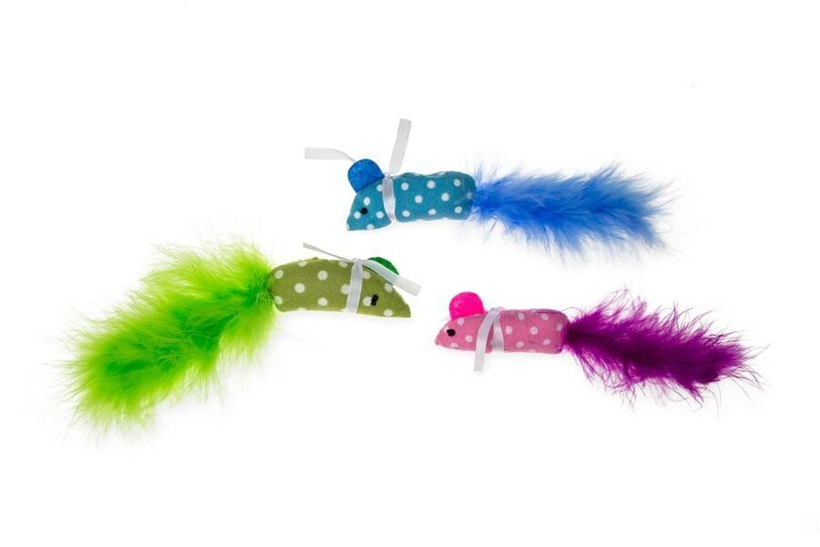 Hračka Myš s catnipem 11x1x2,5cm