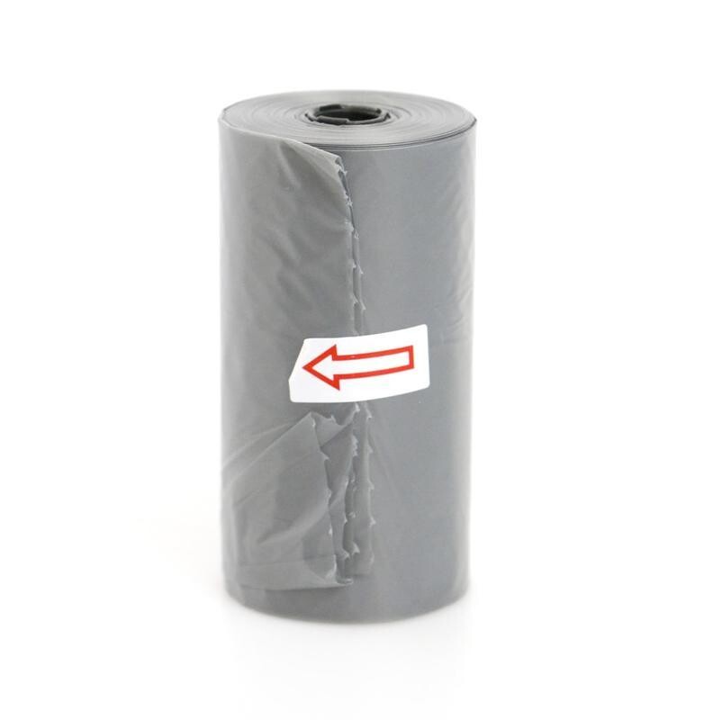 Pytlíky AMINELA na exkrementy 1 role - šedá