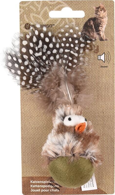 Flamingo Natura Delight Elektronická hračka pro kočky 11 cm