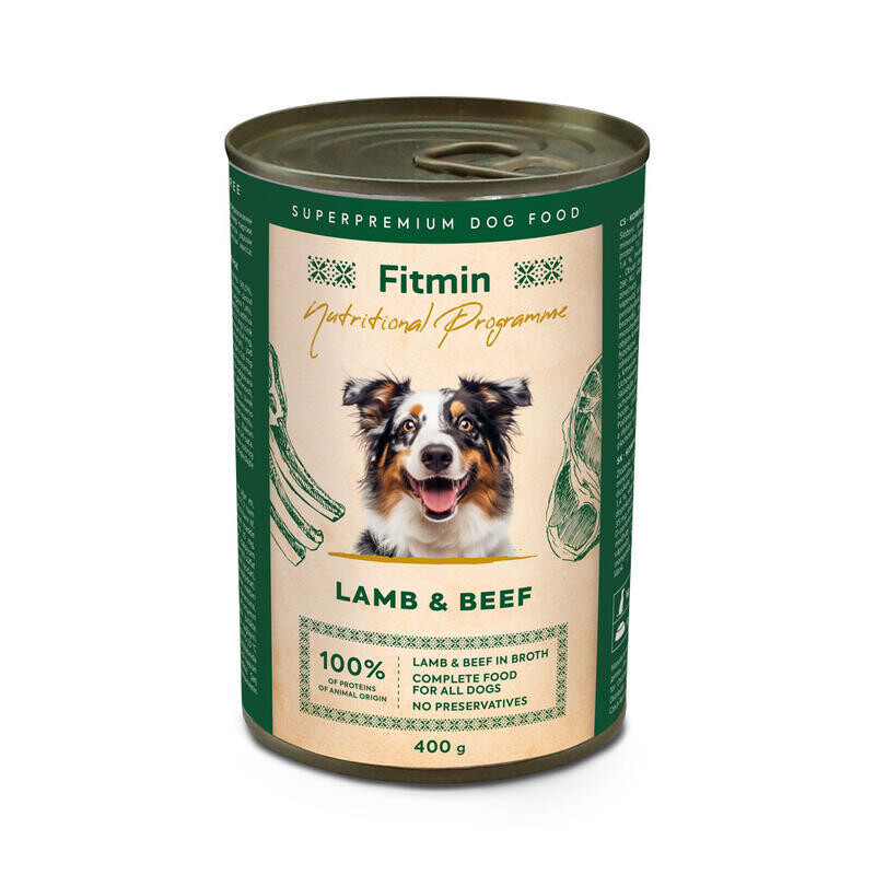 Fitmin dog NP tin lamb & beef 400 g