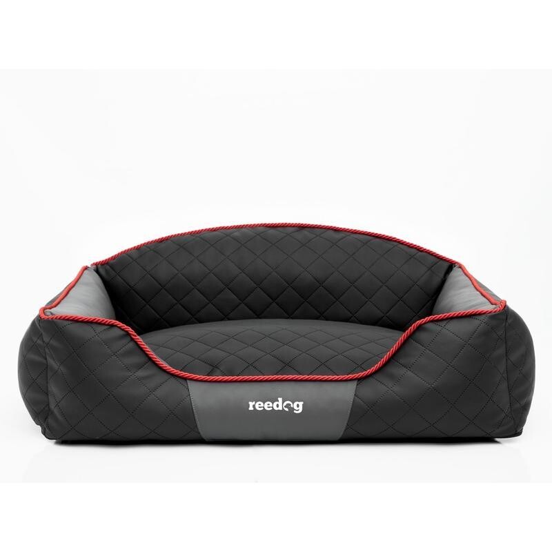 Pelíšek pro psa Reedog Black & Grey Sofa L